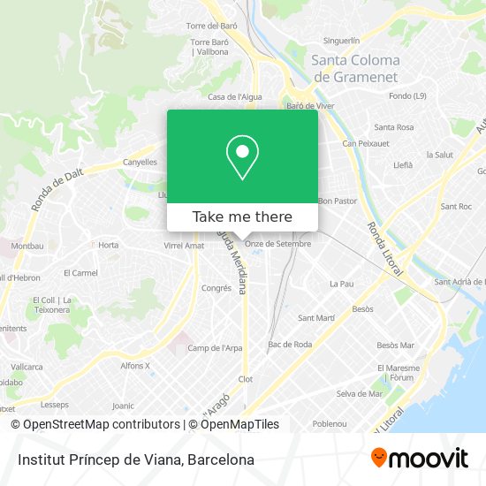 Institut Príncep de Viana map