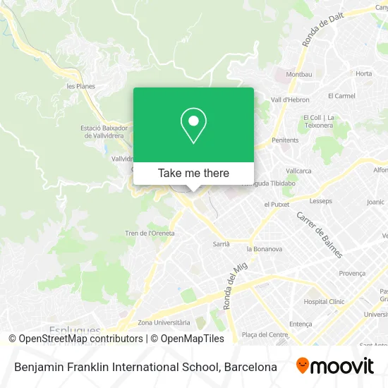 Benjamin Franklin International School map