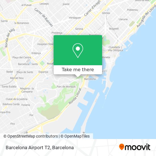 mapa Barcelona Airport T2