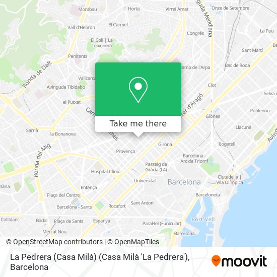 La Pedrera (Casa Milà) (Casa Milà 'La Pedrera') map