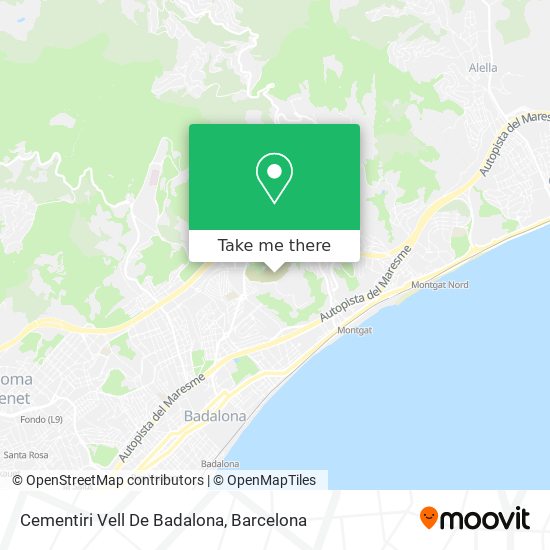 Cementiri Vell De Badalona map