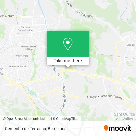 mapa Cementiri de Terrassa