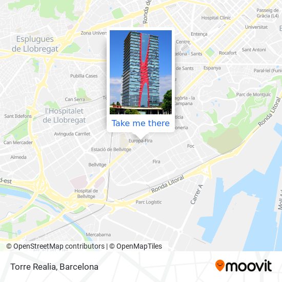 Torre Realia map