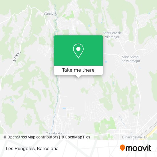 Les Pungoles map