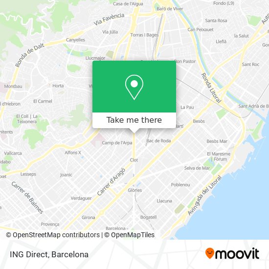 ING Direct map