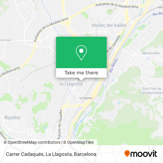 Carrer Cadaqués, La Llagosta map