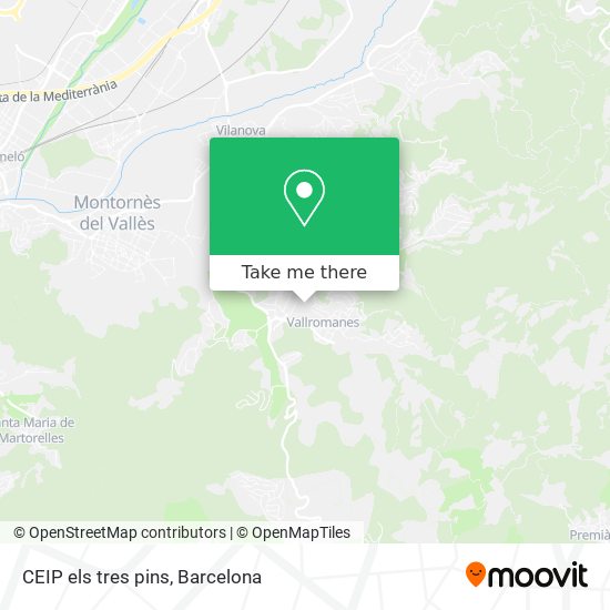 CEIP els tres pins map