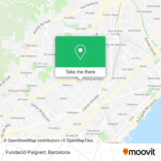 Fundació Puigvert map