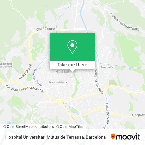 Hospital Universitari Mútua de Terrassa map