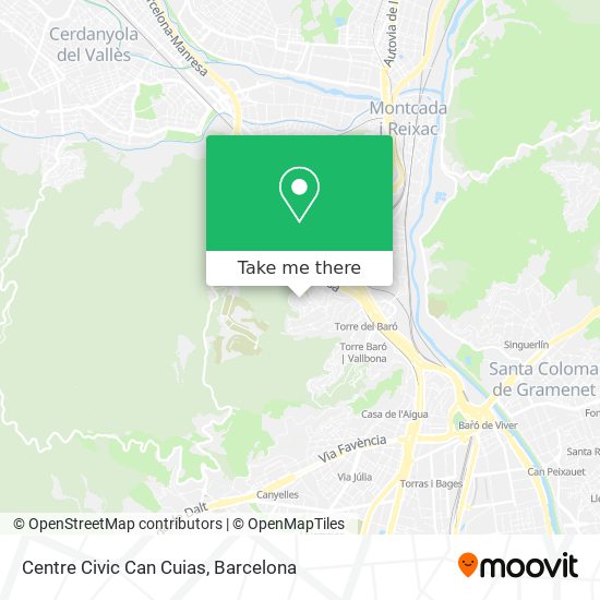 Centre Civic Can Cuias map
