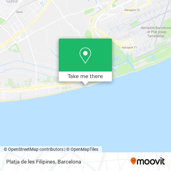 Platja de les Filipines map