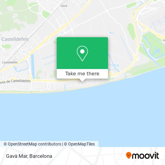 Gavà Mar map