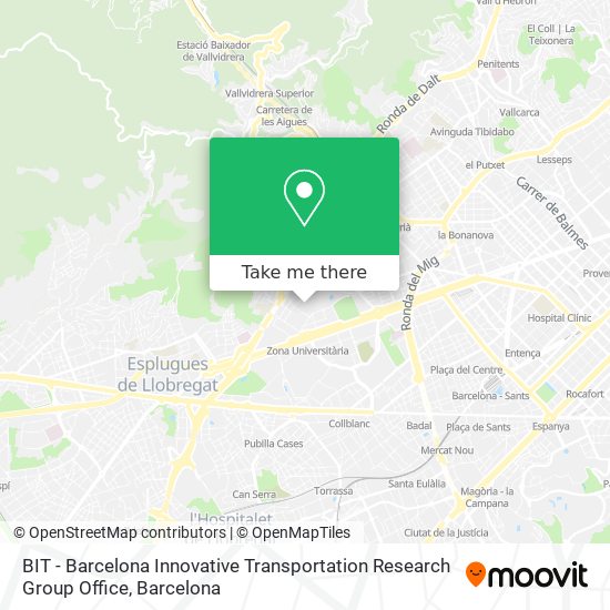 BIT - Barcelona Innovative Transportation  Research Group Office map