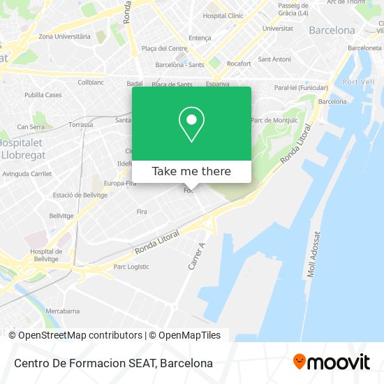 Centro De Formacion SEAT map