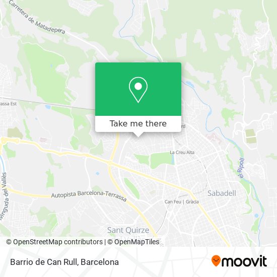 Barrio de Can Rull map