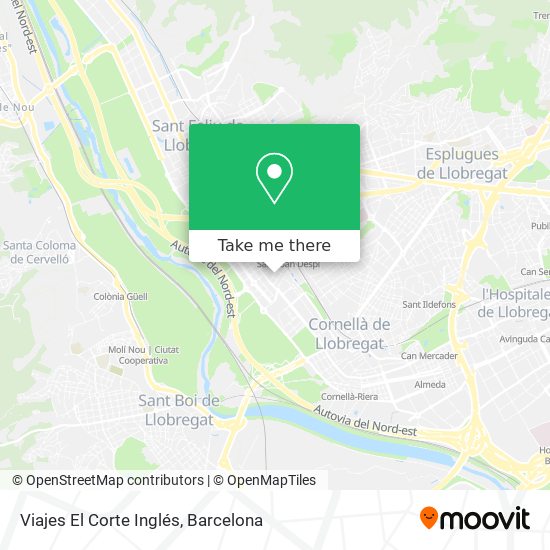 Viajes El Corte Inglés map