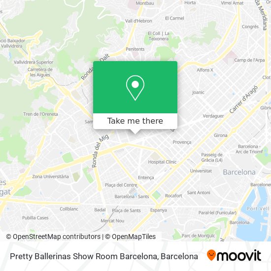 Pretty Ballerinas Show Room Barcelona map