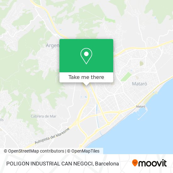 mapa POLIGON INDUSTRIAL CAN NEGOCI