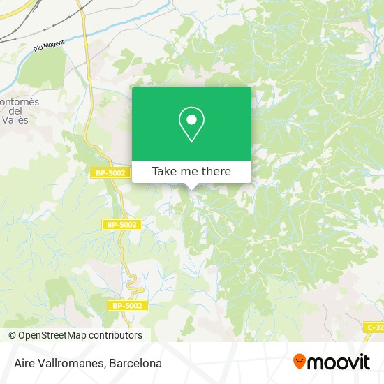 Aire Vallromanes map