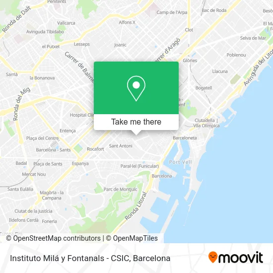 Instituto Milá y Fontanals - CSIC map