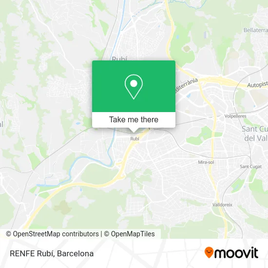 RENFE Rubí map