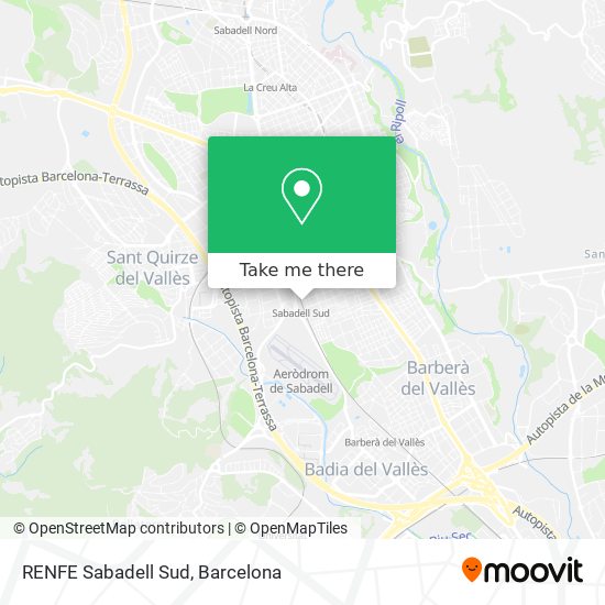mapa RENFE Sabadell Sud