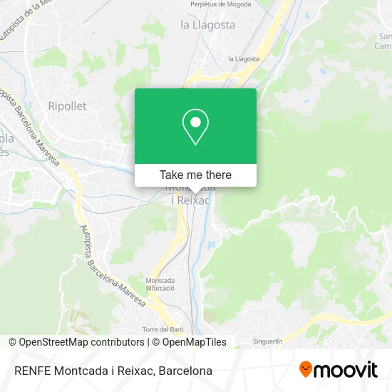 mapa RENFE Montcada i Reixac