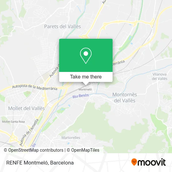 RENFE Montmeló map