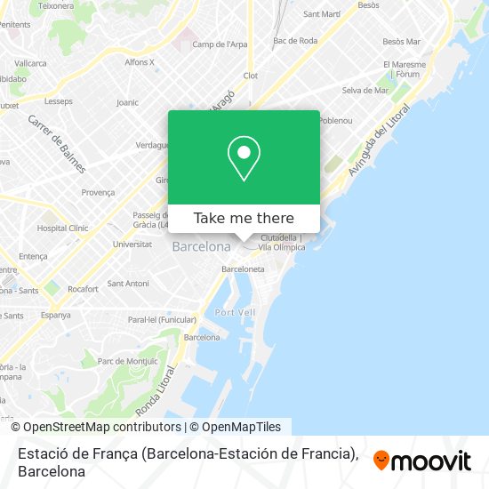 Estació de França (Barcelona-Estación de Francia) map