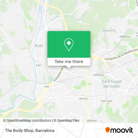 The Body Shop map