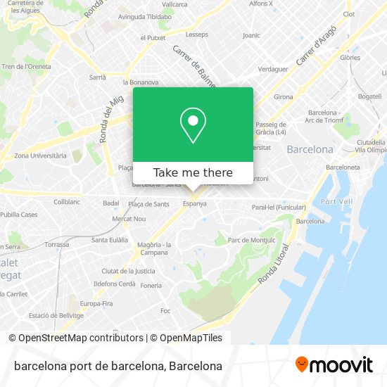 barcelona port de barcelona map