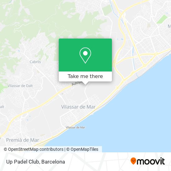 Up Padel Club map