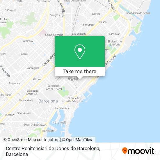 Centre Penitenciari de Dones de Barcelona map