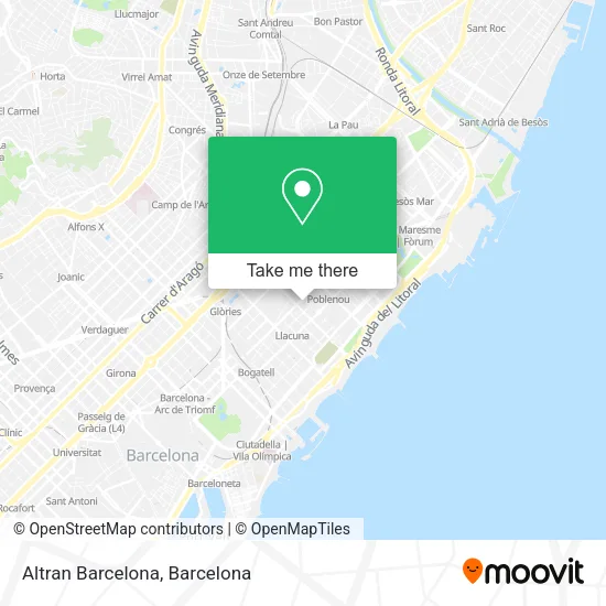 Altran Barcelona map