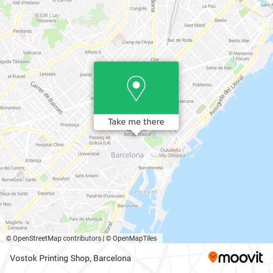 Vostok Printing Shop map