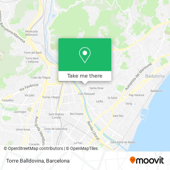 Torre Balldovina map