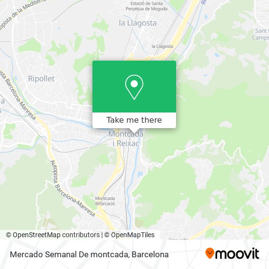 Mercado Semanal De montcada map