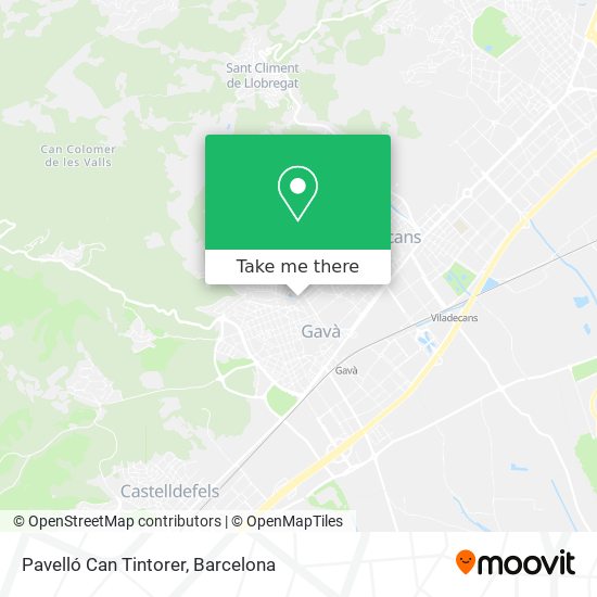 Pavelló Can Tintorer map