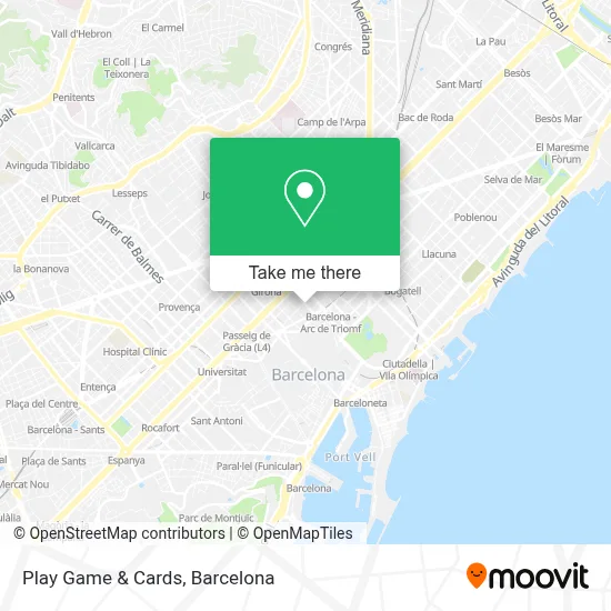 Play Game & Cards map