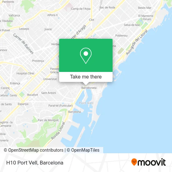 H10 Port Vell map