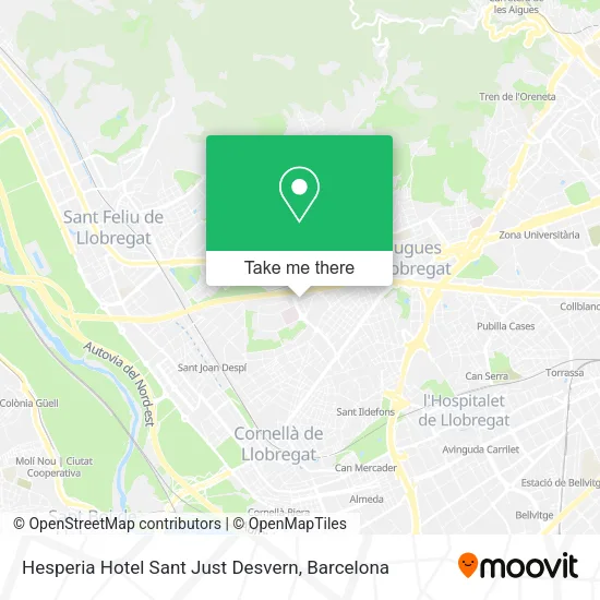 Hesperia Hotel Sant Just Desvern map
