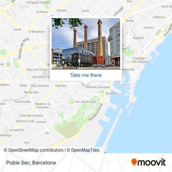 Poble Sec map