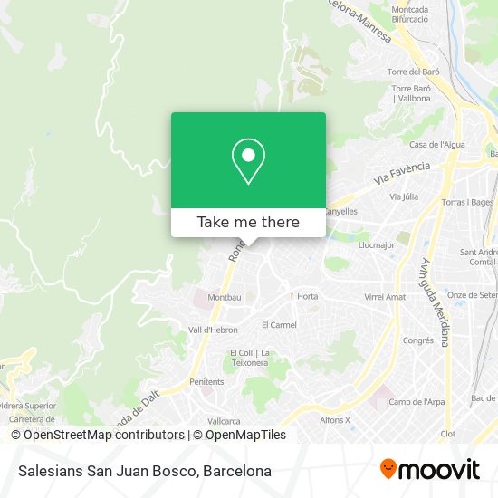 Salesians San Juan Bosco map