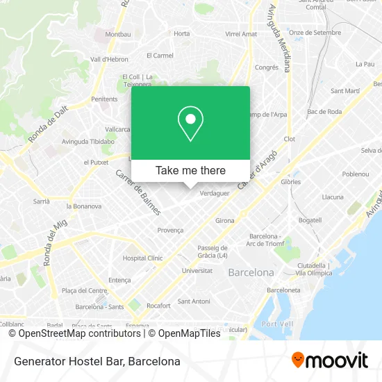 Generator Hostel Bar map