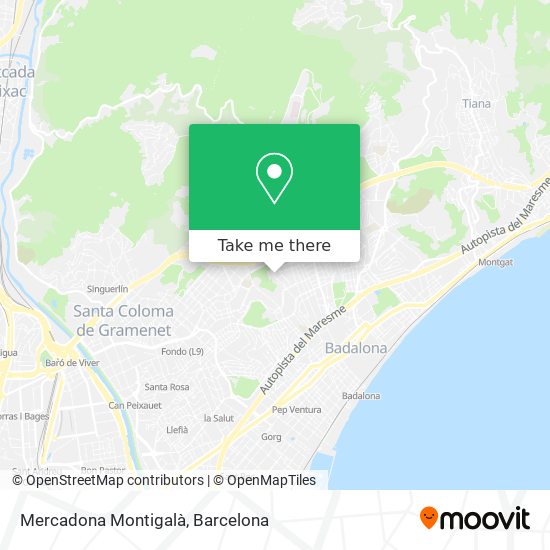 mapa Mercadona Montigalà