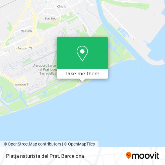 Platja naturista del Prat map