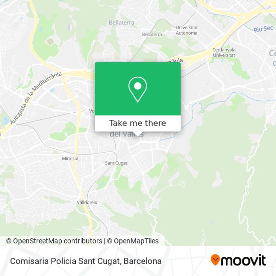 Comisaria Policia Sant Cugat map