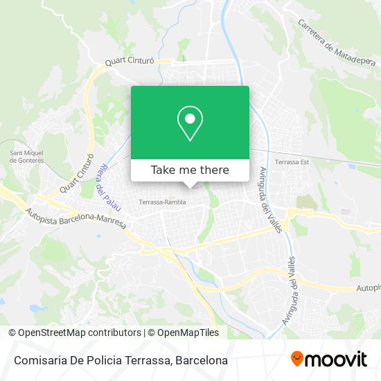 mapa Comisaria De Policia Terrassa