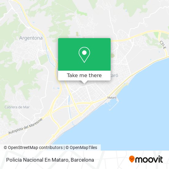 Policía Nacional En Mataro map