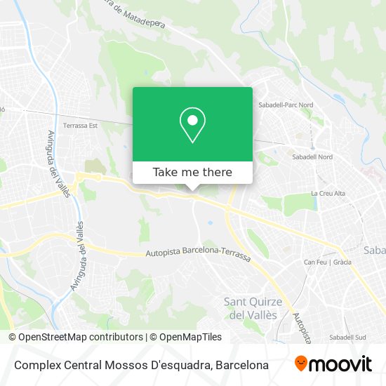 Complex Central Mossos D'esquadra map